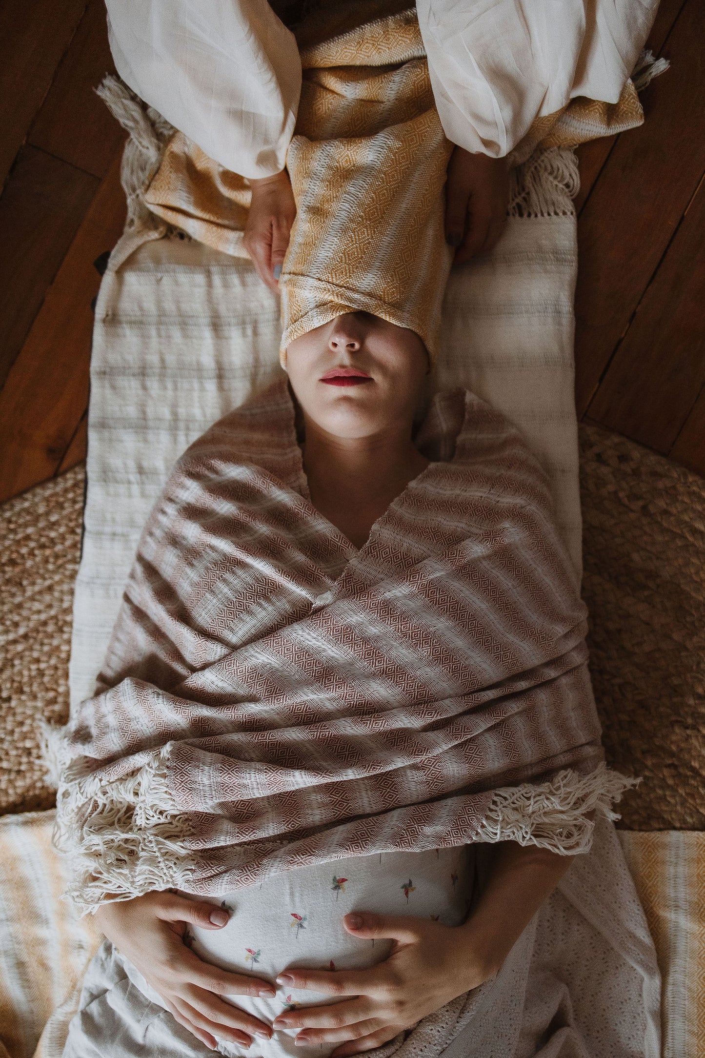 Rebozo Fin L - coton écru