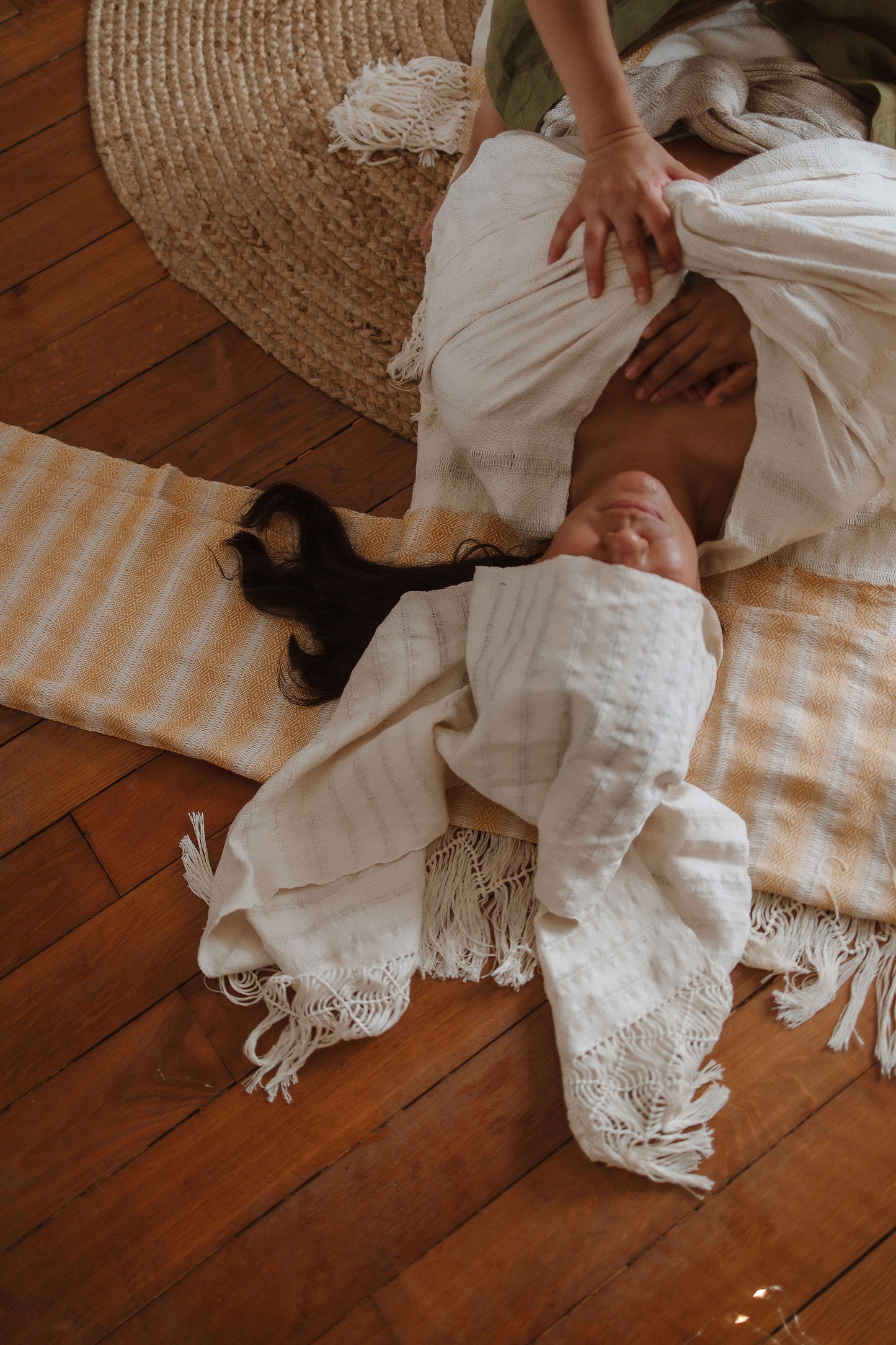 Petit châle Classique S - coton écru