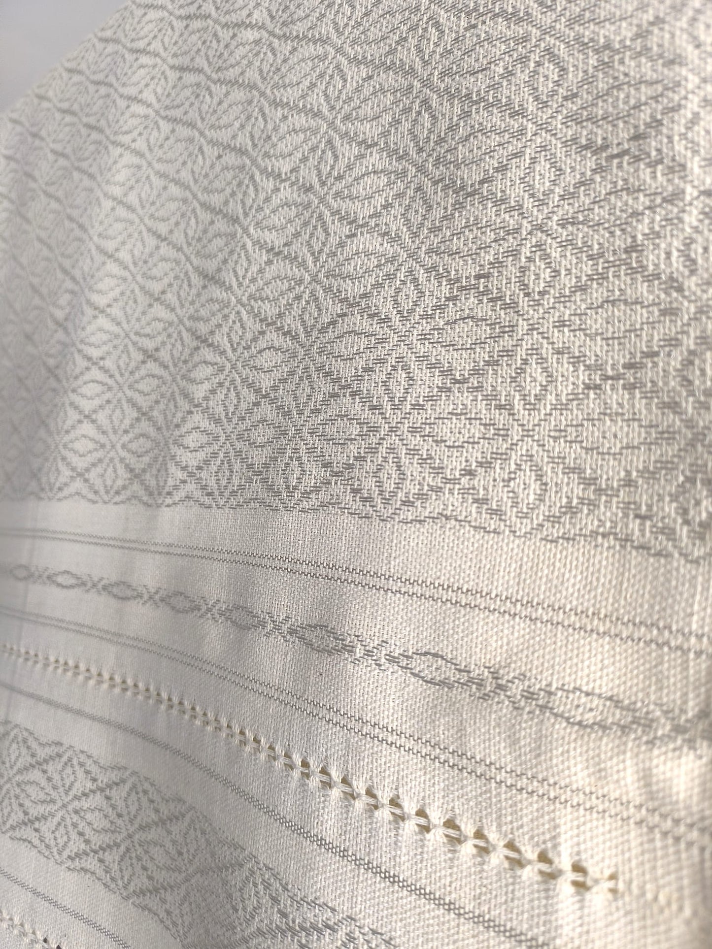 Rebozo "Rialni" plein avec des fils en soie