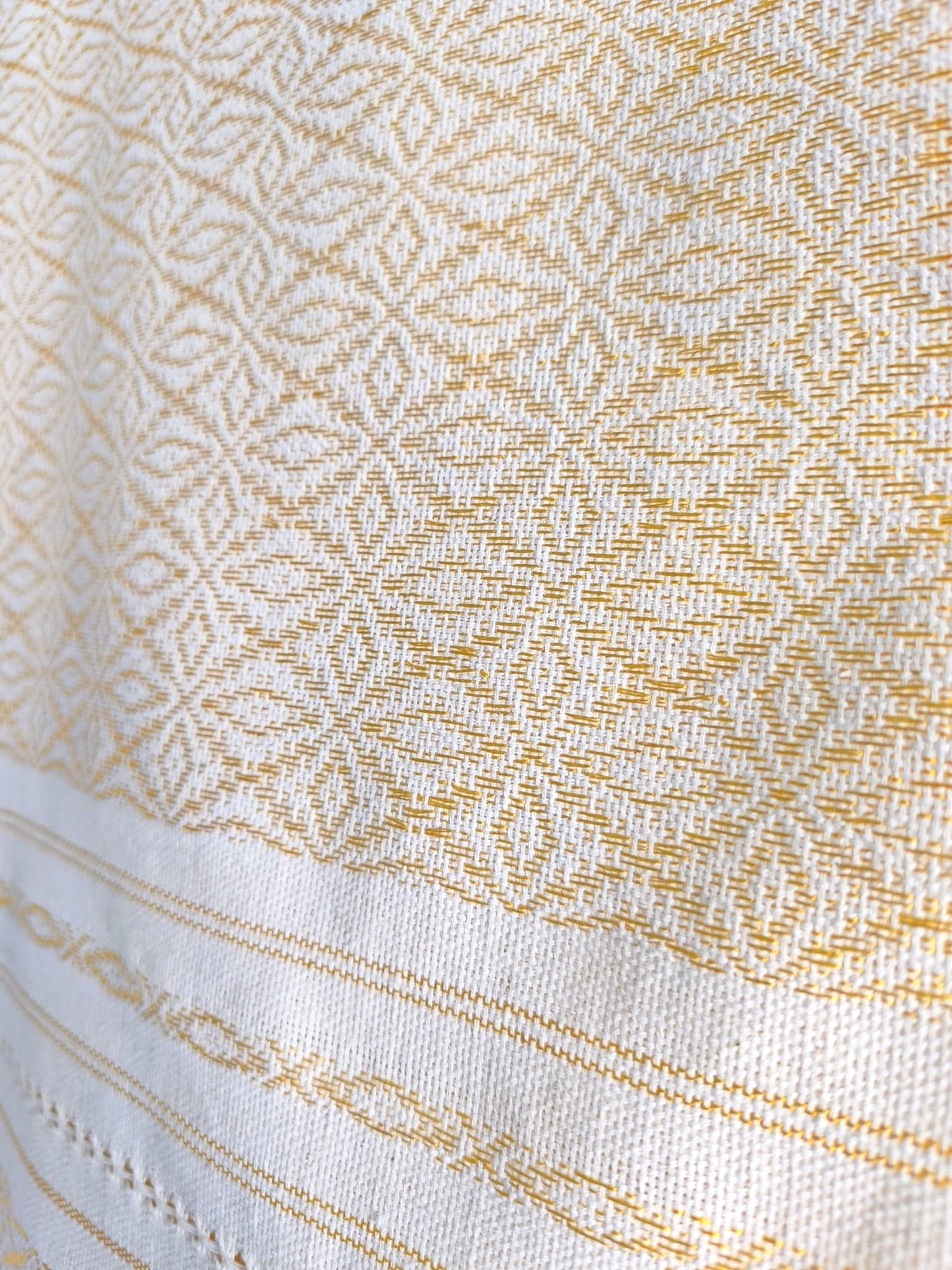 Rebozo "Rialni" plein avec des fils en soie