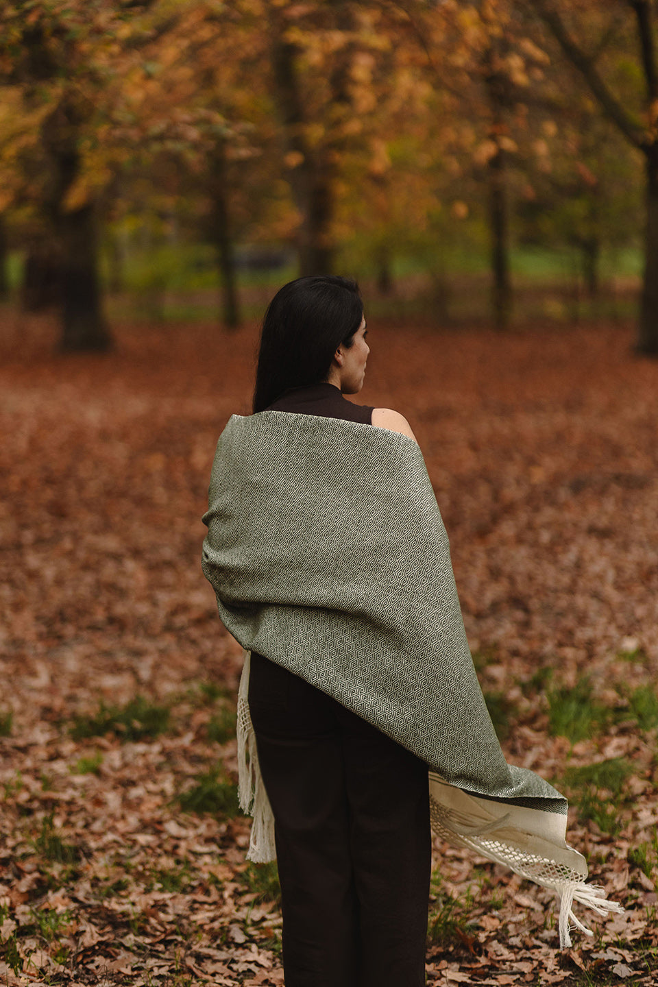 Rebozo "Baloj" uni en coton