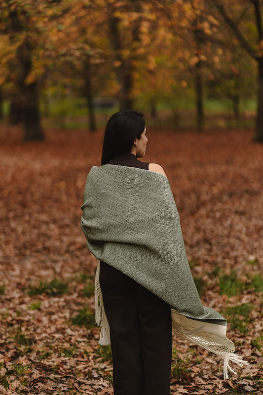 Rebozo "Baloj" uni en coton