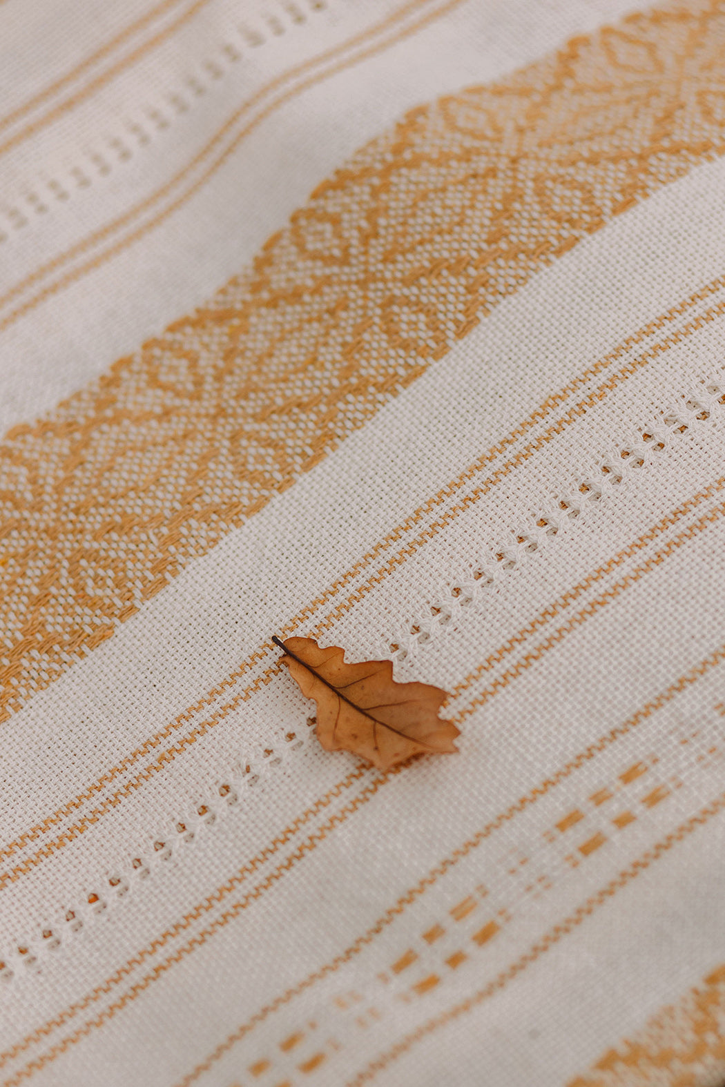 Rebozo "Rialni" aux franges en coton